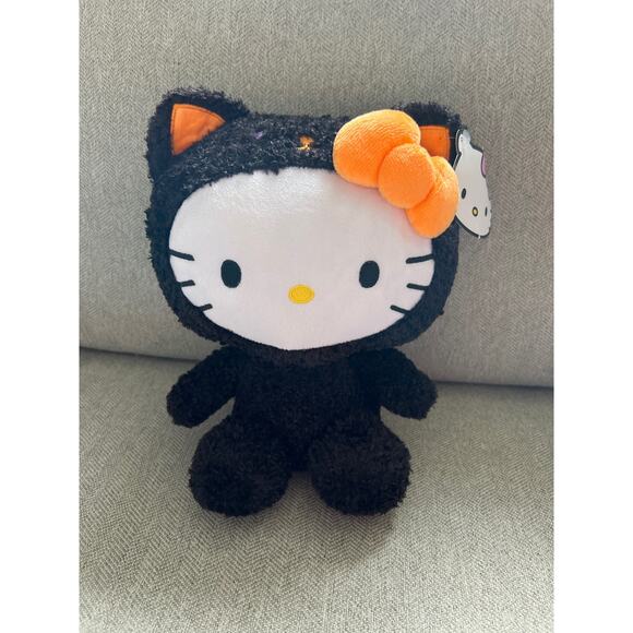 Hello Kitty 9" Halloween Black Cat Spooktacular Sanrio Stuffed Animal Plush - Picture 1 of 6